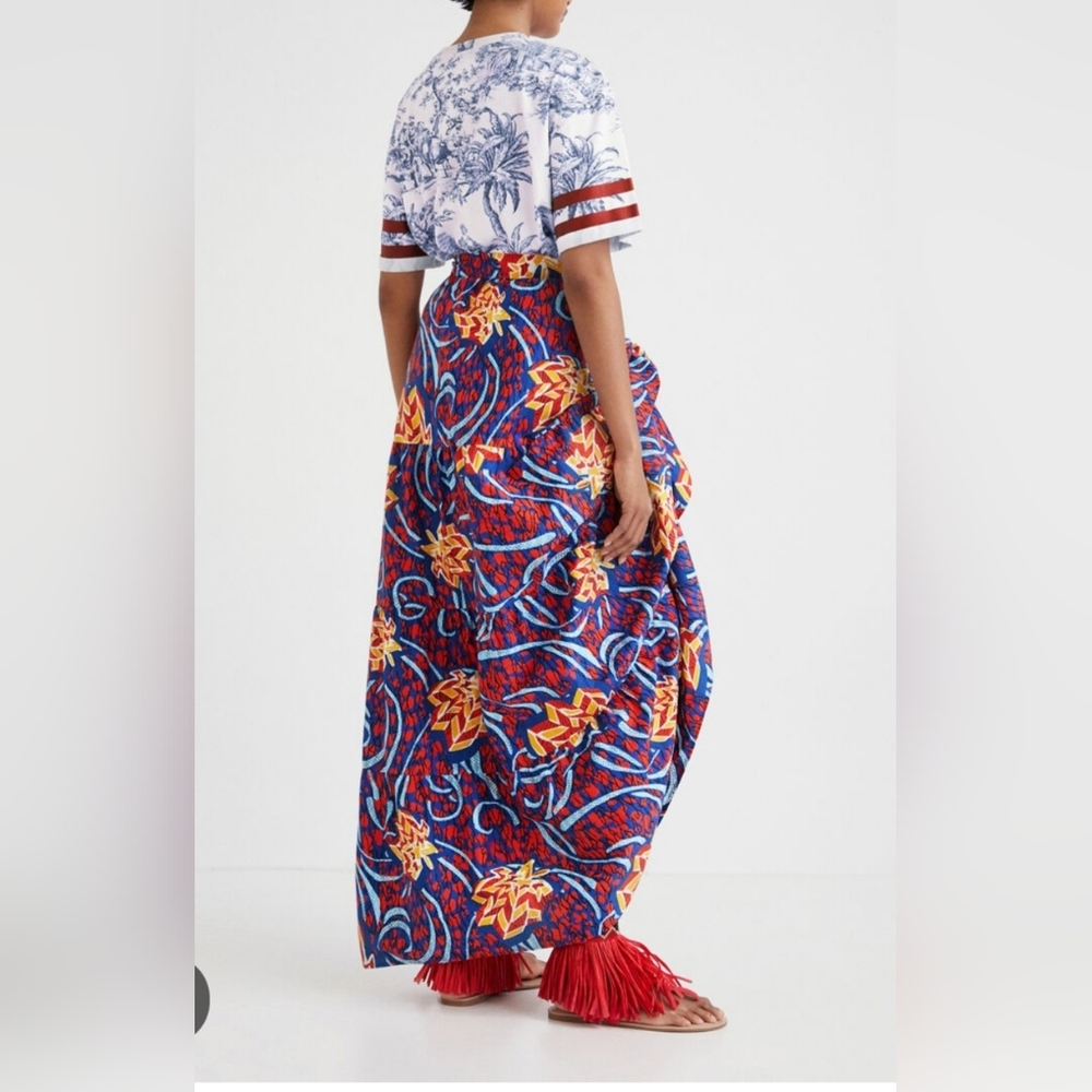 Desigual X Stella Jean Colorful Maxi Skirt - Picture 2 of 3